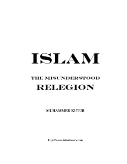 Islam, The Misunderstood religion