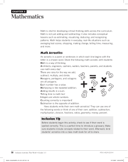 a Sample Lesson Plan and Student Activity
