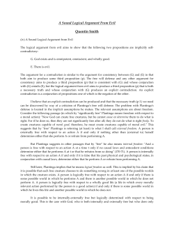 A Sound Logical Argument From Evil Quentin Smith