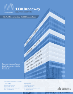 1330 Broadway Flyer
