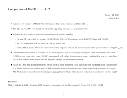 Comparion of EASIUR to AP2