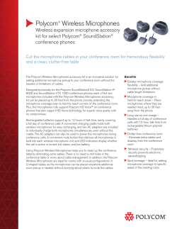 Polycom&reg; Wireless Microphones