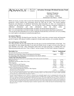 Advantus Strategic Dividend Income Fund