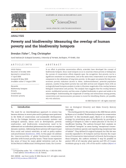 Poverty and biodiversity