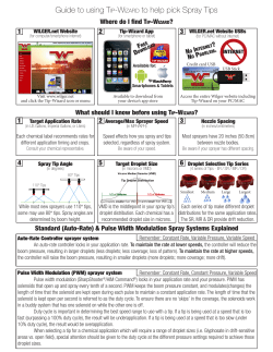 Guide to using Tip-Wizard to help pick Spray Tips
