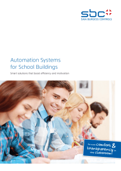 Automation Systems for School Buildings