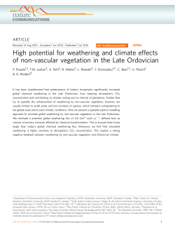 High potential for weathering and climate effects of non