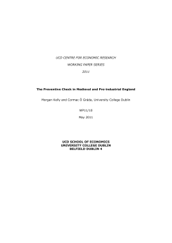 The Preventive Check in Medieval and Pre