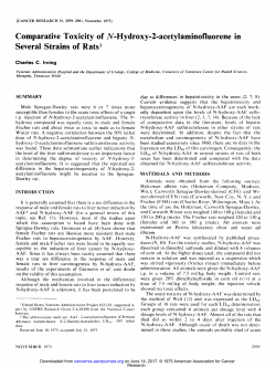 Comparative Toxicity of N-Hydroxy-2