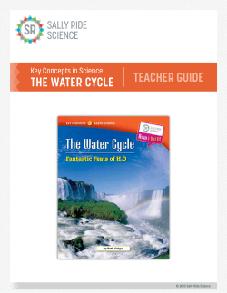 the water cycle teacher guide