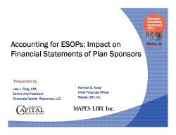 Accounting for ESOPs: Impact on Financial Statements of Plan