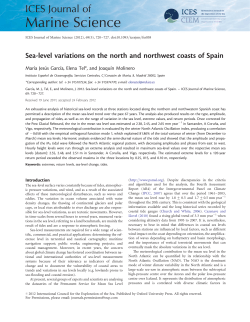 Sea-level variations on the north and northwest coasts of Spain
