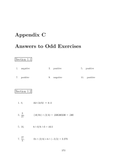 Solutions for Chapter 1