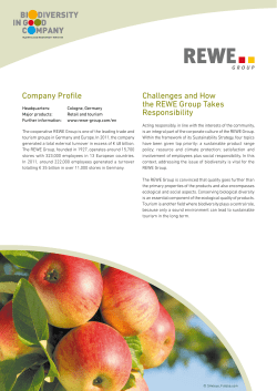 PRO PLANET Apple Project - Biodiversity in Good Company