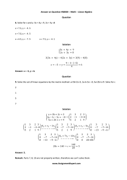 Answer on Question #58059 &ndash; Math &ndash; Linear Algebra Question 6