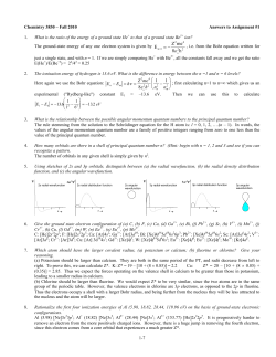 Assignment 1 - Answers