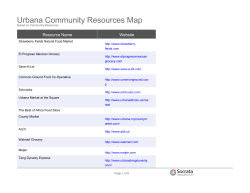 Urbana Community Resources Map