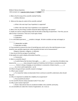 Midterm Review Questions Name