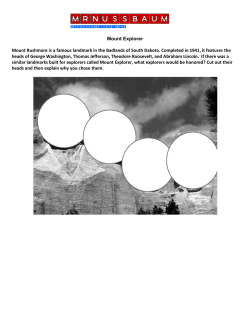 Mount Explorer Mount Rushmore is a famous landmark in the