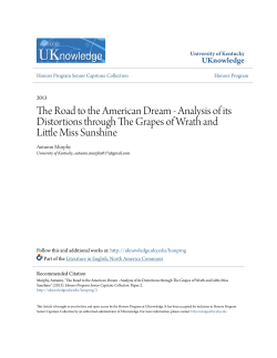 The Road to the American Dream - Analysis of its