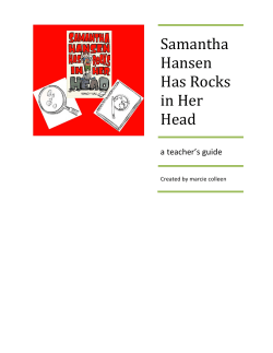 Samantha Hansen Has Rocks in Her Head