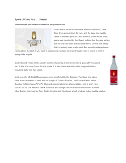 Spirits of Costa Rica &hellip; Cheers!