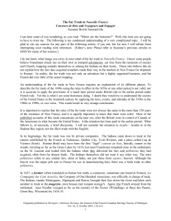 Coureurs des Bois and Voyageurs and Engag&eacute;s