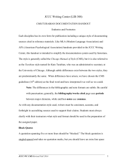 CMS/Turabian Document Handout