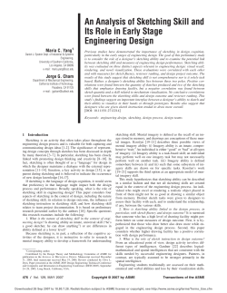 An Analysis of Sketching Skill and Its Role in Early Stage