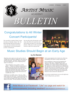 ARTIST Bulletin - ARTI