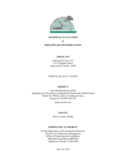 Technical Evaluation - Florida Department of Environmental Protection