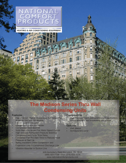The Madison Series Thru Wall Condensing Units