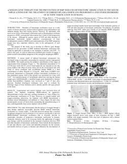 noggin gene therapy for the prevention of bmp induced heterotopic