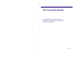 The Cavendish Review - Health Education England