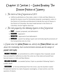 Chapter 10 Section 1 &ndash; Guided Reading