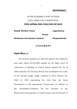 CA Nos.9332 9333 of 2010 Nashik Workers Union vs. Hindustan