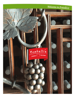 Dinner Menu - Fratellis Italian Kitchen