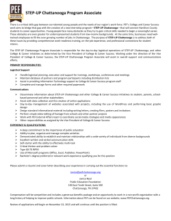 STEP-UP Chattanooga Program Associate