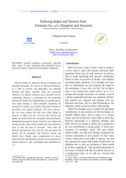 Deducing Kepler and Newton from Avicenna (ﺎﻧﯾﺳ نﺑا), Huygens and