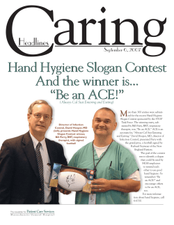 Hand Hygiene Slogan Contest And the winner is