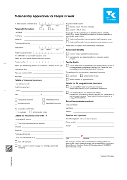 TK application form