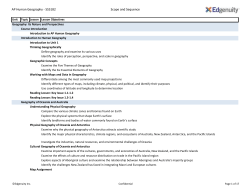 AP Human Geography - SS5182 Scope and Sequence
