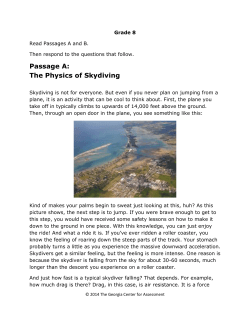 Passage A: The Physics of Skydiving