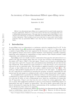 An inventory of three-dimensional Hilbert space