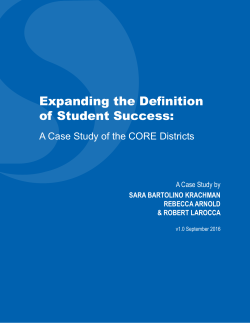 Expanding the Definition of Student Success