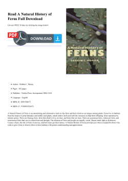 Read A Natural History of Ferns Full