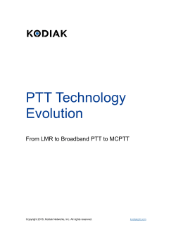 Push-to-Talk (PTT) Technology Evolution