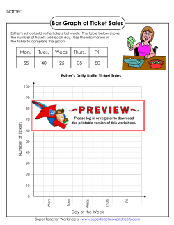 Bar Graph of Ticket Sales - Super Teacher Worksheets