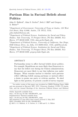 Partisan Bias in Factual Beliefs about Politics