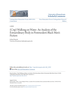 (Crip) Walking on Water: An Analysis of the